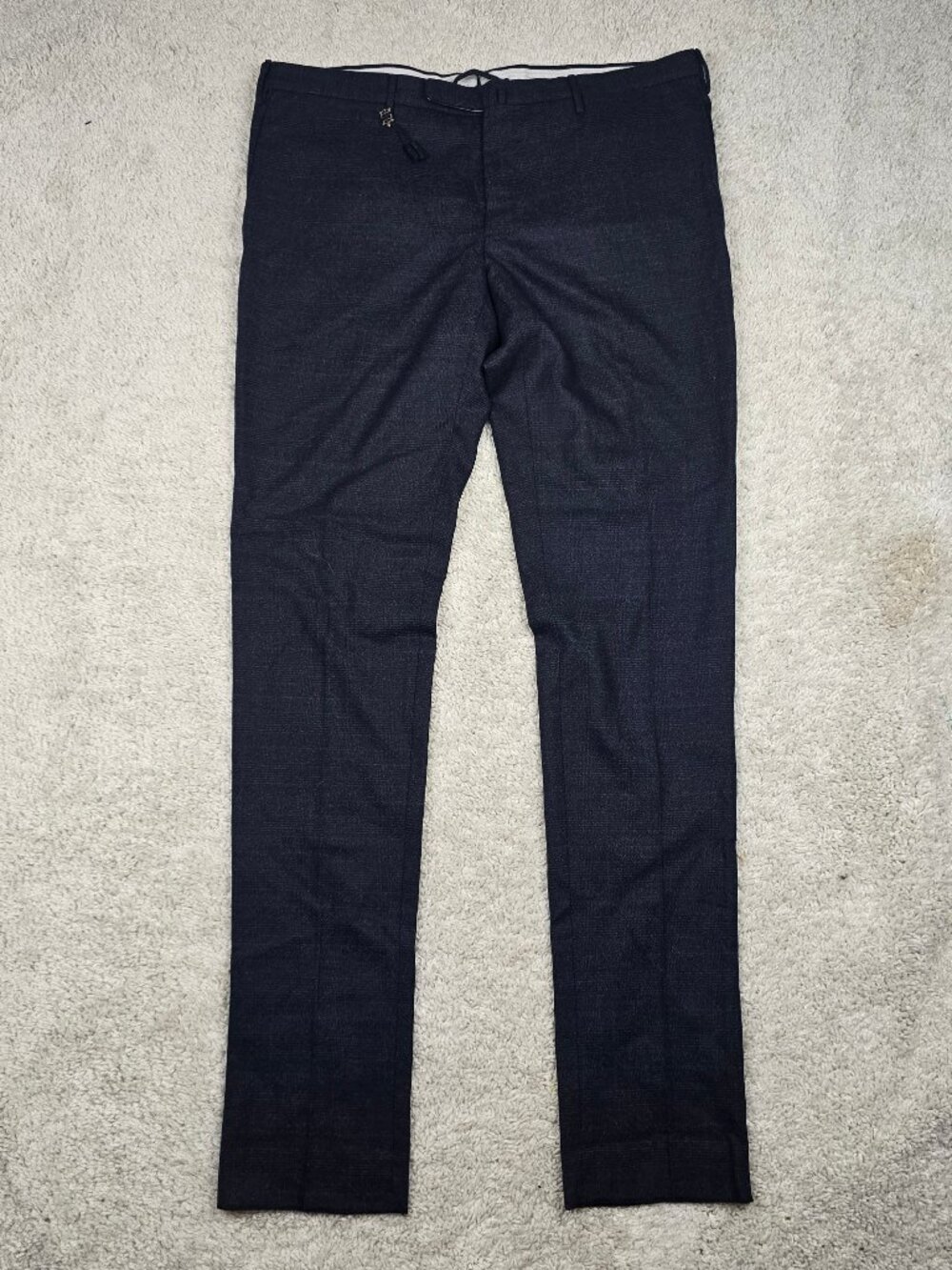 Incotex Slowear Chino Trouser Blue Slim Royal Batavia Cotton Stretch EU56 40x36
